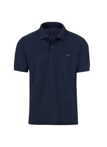 TRIGEMA Poloshirt DELUXE Piqué Herren, Gr. L, navy von Trigema