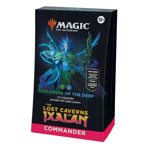 Magic: The Gathering Commander-Deck – Erkunder der Tiefen - Sammelkartenspiel-Deck mit 10 neuen Kommandantenkarten und einem speziellen Booster-Pack. Erlebe das Abenteuer in den verlorenen Höhlen von Ixalan!