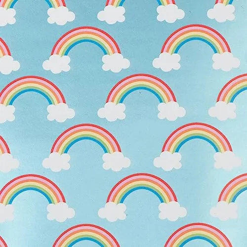 Geschenkpapier Teenager 70cm x 2m Rolle Regenbogen