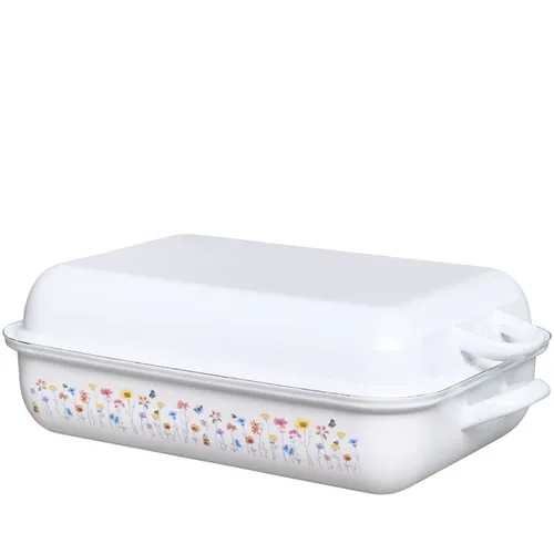 Riess Bratpfanne mit Deckel 37/26 FLORA Emaille von Riess-Kelomat