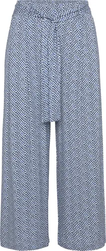 Culotte LASCANA, Damen, N-Gr, Blau mit Tupfenprint - Stoffhosen. Bestseller Culotte von Lascana mit lockerem Schnitt und Bindegürtel. Aus leichtem, elastischem Jersey, ideal für den Sommer und vielseitig kombinierbar.