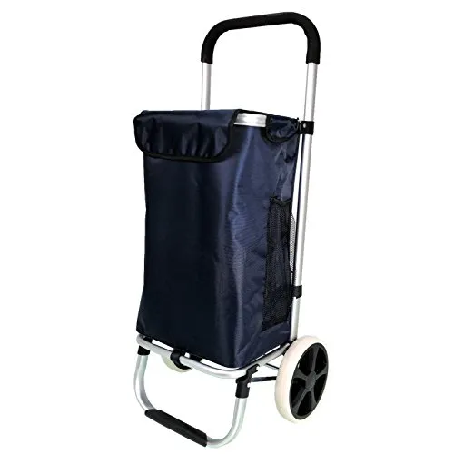 MY TRAVEL BAG Alu Trolley Einkaufstrolley dunkelblau