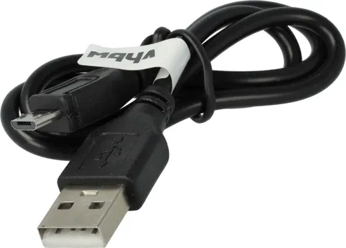 vhbw Kabel USB-A auf Micro-USB kompatibel mit Panasonic Lumix DMC-LX15, DMC-GX80, DMC-TZ81, DMC-G81H, DMC-TZ101, DMC-G81M - Datenkabel, 30 cm Schwarz