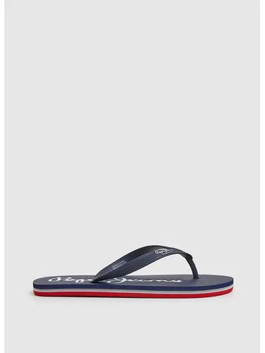 Pepe Jeans FOOTWEAR Zehentrenner in Dunkelblau, Größe 45, Blau, Herren