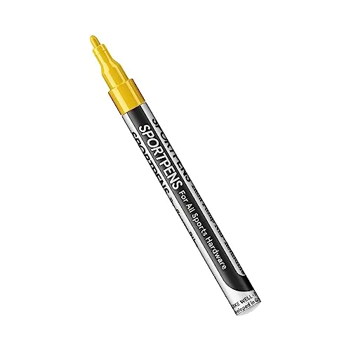 SPRAY.BIKE - SportPens Acrylstifte - wasserfester Lackstift - 2mm Nylon Spitze - stark deckender Multimarker - Acryl stifte zum malen und individualisieren (Gelb)
