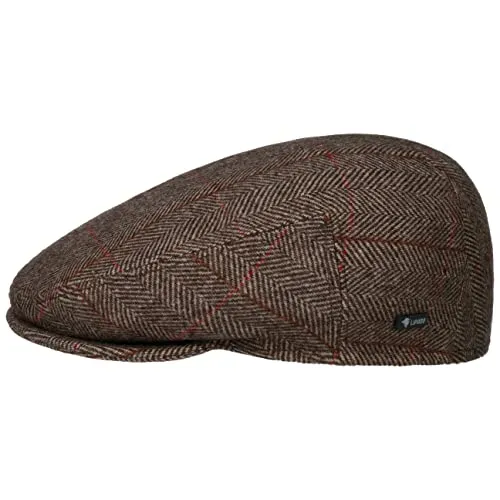 Lipodo Flat Cap - Schirmmütze Made in Italy - Caps & Hüte, hochwertige Wolle, stilvolle beige Schirmmütze mit 5 cm Schirm, ideal für modebewusste Männer.