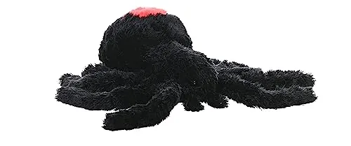 Kuscheltier Spinne Junior 30 cm - Weich und Umweltfreundlich - Kuscheltiere aus Plüsch, ideal für Kinder ab 4 Jahren. Die Rotrückenspinne ist besonders weich und umweltfreundlich, perfekt für Kuschelmomente und ein nachhaltiges Spielvergnügen.