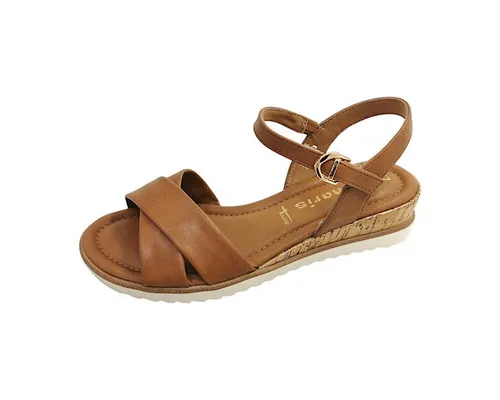 Tamaris Sandalette 1-28106-42 305 - Wanderschuhe mit 4.5 cm Keilabsatz und TOUCH-IT-Technology für optimale Dämpfung, ideal für komfortable Ausflüge und lange Spaziergänge.