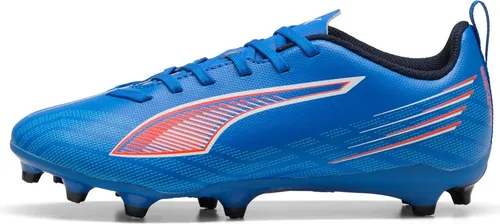 Puma Ultra 6 Play FG/AG Fußballschuhe für Kinder Blau EU 33 - Fußballschuhe für Kinder mit SPEEDSYSTEM Außensohle für schnelle Beschleunigung und optimalen Halt auf festem Boden und Kunstrasen. Hergestellt aus mindestens 30% recycelten Materialien.