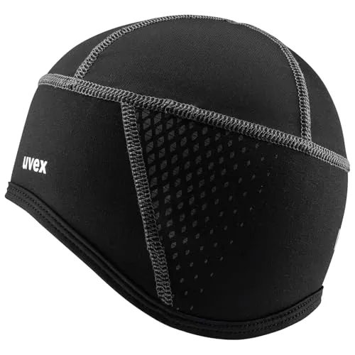 uvex bike cap all season Fahrradmütze - atmungsaktiv & schnelltrocknend - warmhaltendes Fleece-Material - black - L-XL