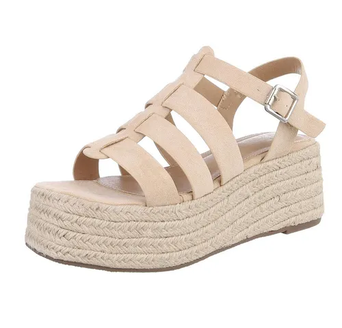 Ital Design Keilsandaletten 55-A16, Beige, Gr. 39