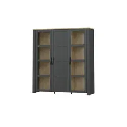 Highboard Toneo in Weiß, 151x160x42 cm