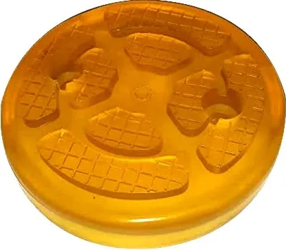 Gummiteller Aufnahmeteller Hebebühne Gummiauflage Rund Gelb Ø 117 x 27 mm