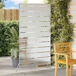 Maison Exclusive Sichtschutz Grau 100 x 50 x 180 cm aus Stahl