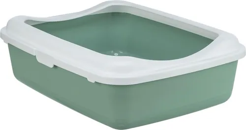 Trixie Katzentoilette Classic mit Rand - salbei/weiß