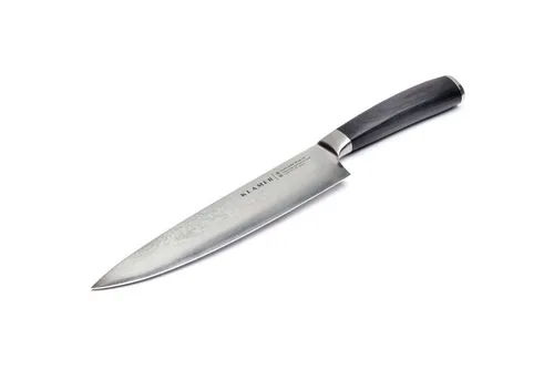 KLAMER Damast Chefmesser 20cm – Extra scharfes Küchenmesser aus japanischem Damaststahl