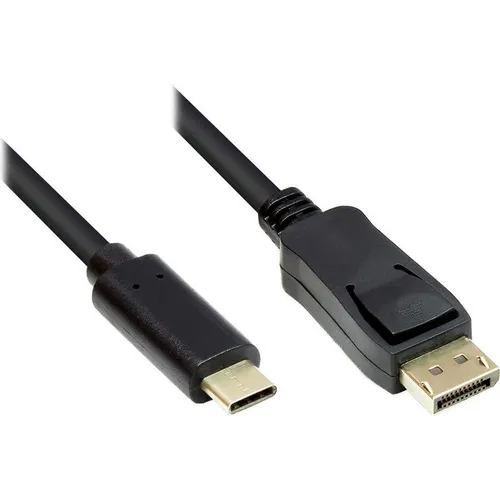 GC M0105 - USB-C zu DisplayPort Kabel 1m - USB-Grafiklösungen für UHD-Displays, unterstützt Auflösungen bis zu 4K bei 60Hz und bietet Plug-and-Play-Kompatibilität ohne zusätzliche Treiber.