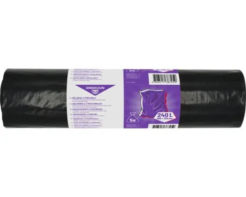 Müllsäcke 240 L in schwarz von Rakkuun