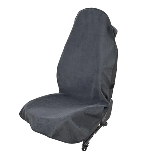 VBGURR Sitzschoner Für Autositze,Wasserdicht Sitzbezug Auto Vordersitze,Universal Bequemer Autositzbezug für Vordersitze,Passt für Autos, SUVs und Lastwagen (Grau)
