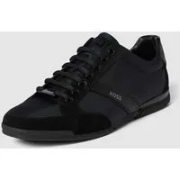BOSS Saturn_Lowp Sneaker im Materialmix in schwarz von BOSS
