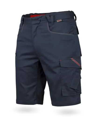 WÜRTH MODYF Arbeitsshorts Stretch X - Herren Shorts für optimale Bewegungsfreiheit - Diese bequemen Arbeitsshorts für Herren bieten 8 Taschen für viel Stauraum und sind aus strapazierfähigem Stretchmaterial für maximale Bewegungsfreiheit. Ideal für warme Tage im Handwerk.