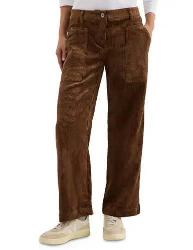 CECIL Cordhose in brauner Cord-Optik Größe 34 von CECIL