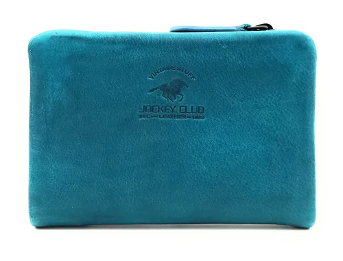 Jockey Club Mini Geldbörse aus echtem Leder mit RFID Schutz