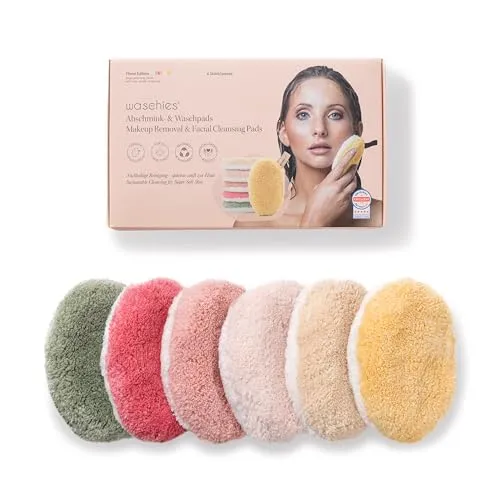 Waschies Abschminkpads Floral 6er Set - Hautpflege mit den Waschies Abschminkpads - 6er Set