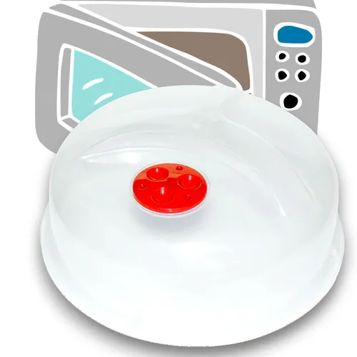 Mikrowellen Abdeckhaube Abdeckung Deckel Mikrowelle Haube mit Ventil Transparent