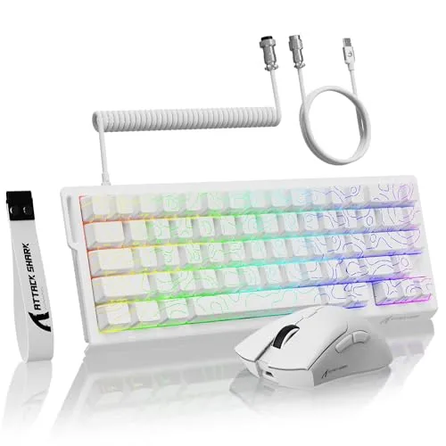 MAMBASNAKE ATTACK SHARK X68 HE Rapid Trigger-Tastatur & R1-Maus