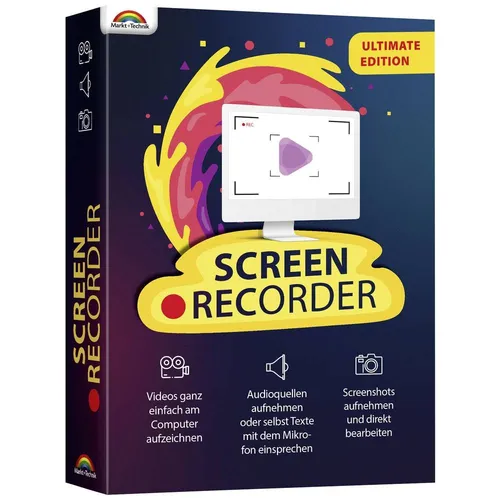 Markt & Technik Screen Recorder Ultimate Vollversion, 1 Lizenz Windows Recording