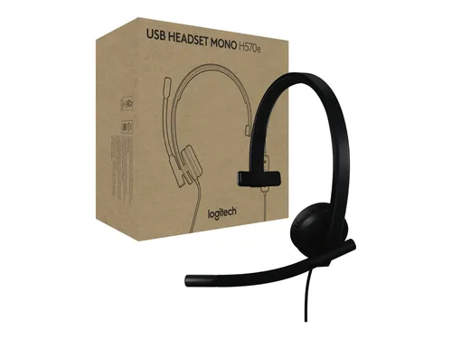 Logitech H570e Headset - Kabelgebunden und Microsoft Teams Zertifiziert - On-Ear Headset mit USB-A Anschluss, ideal für klare Kommunikation in Meetings und Home Office.