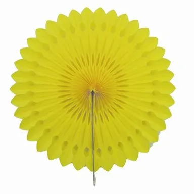 Creativery 1 Papierfächer 25cm (gelb 645) // Deko Papier Fächer Rosetten Blumen Raumdeko Papierrosetten Hängedeko