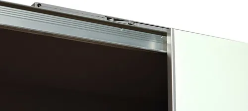 Mid.you Mitteltürdämpfer - Grau, Kunststoff/Metall, 46.5x2.5x1.5 cm - Zubehör für Möbel, sorgt für sanftes Öffnen der mittleren Tür Ihres Schwebetürenschranks und ist made in Germany für langlebige Qualität.