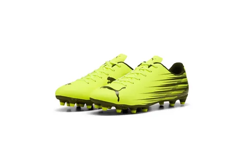 Puma Fußballschuhe ATTACANTO II FG/AG Outdoor - Schuhgröße 46.5 EU - Der ATTACANTO II FG/AG Fußballschuh bietet ein strapazierfähiges Synthetik-Obermaterial und eine abriebfeste Gummilaufsohle, ideal für Kunstrasen und Rasen. Perfekt für Einsteiger und vielseitig einsetzbar.