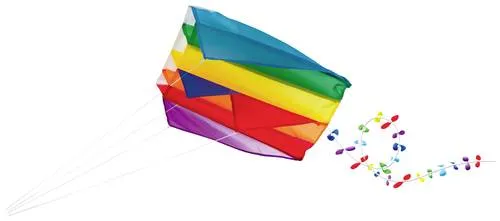 Günther Flugspiele Mini-Parafoil Drachen 600mm - Outdoor-Spielzeug für unterwegs, der handliche Hosentaschendrachen kommt ohne Stäbe aus und ist sofort flugbereit. Perfekt für spontane Abenteuer im Freien!