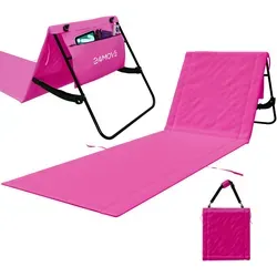 24MOVE® Strandmatte klappbar mit Rückenlehne in pink von 24MOVE