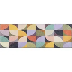 wash+dry by Kleen-Tex Schmutzfangmatte Colour Moments - Bunte Fußmatte 60 x 180 cm, waschbar und ideal für den Eingangsbereich, sorgt für Sauberkeit und Stil.