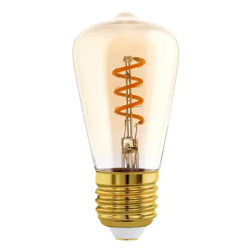 Eglo LED Spiral Filament Edison 4W = 15W E27 Gold 145lm extra warmweiß Dimmbar