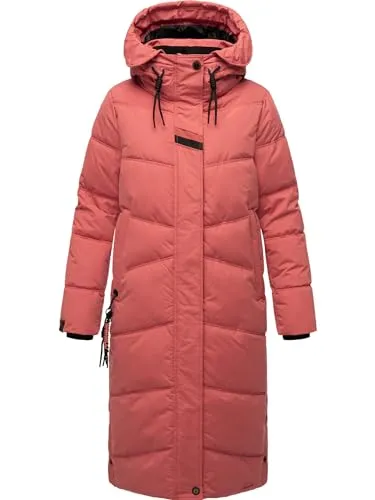 Navahoo Damen Wintermantel Kuschelmausi Rouge Gr. M in rot von NAVAHOO