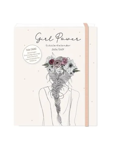 Schülerkalender 2024 / 2025 Girl Power: Terminplaner Hardcover