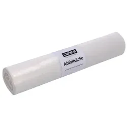 DEISS LDPE Abfallsäcke 120 Liter trans-trüb, Typ 60 29044 , 1 Rolle = 25 Stück
