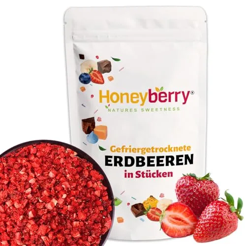 Gefriergetrocknete Erdbeeren Stücke 70g