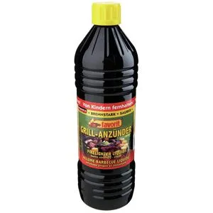 Favorit Grillanzünder flüssig 1000 ml - Grillanzünder für schnelles und sicheres Anzünden, ideal für Grillabende und Outdoor-Kochen