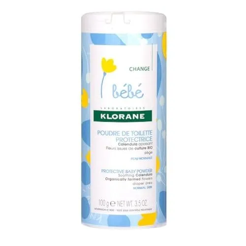 Klorane Bébé Talkumpulver, 100 g
