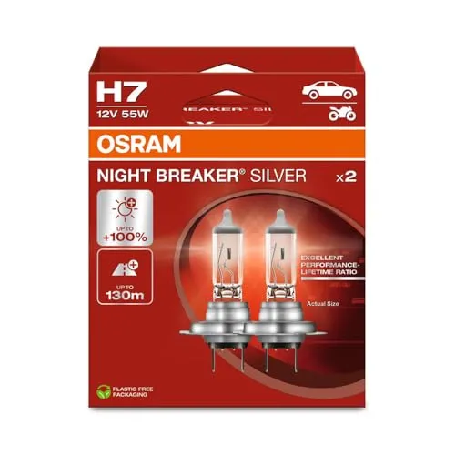 Ams-Osram NIGHT BREAKER® SILVER Hauptscheinwerfer 64210NBS-2HB