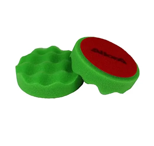 AllorA Polierpad grün gewaffelt Polierschaum D80  geeignet für 3M Schleifpaste