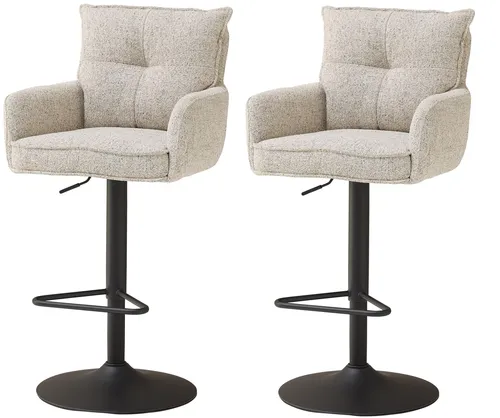 Barhocker >Sofia young< (2er Set) in beige von freiraum