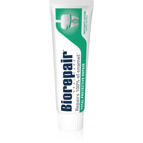 Biorepair Total Protective Repair Paste 75 ml - Zahnpasta für Zahnschmelz-Aufbau, stärkt den Zahnschmelz und schützt vor Karies und Empfindlichkeit – für gesunde Zähne und frischen Atem.