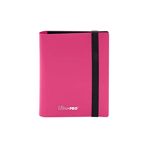Ultra PRO Eclipse 2-Pocket PRO-Binder – Hot Pink – Kartenalbum für 80 Karten – kompakt & farbenfroh – säurefrei & archivfest – seitliches Einschubsystem – ideal für TCG, Decks & kleine Sammlungen